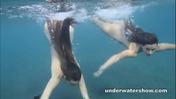 Squirt Julia and Masha are swimming nude in the sea Busty