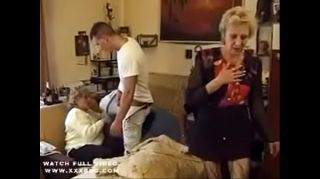 XBizShow Granny in hot dp anal action White Chick