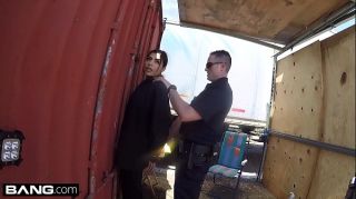 Stepson Screw the Cops - Latina bad girl caught sucking a cops dick Slutty