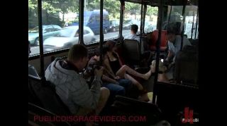 Cock Suckers Bondage blonde anal fucked in public bus full of strangers FindTubes