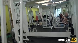 Manhunt Young Slut Fucks Stranger In Gym For Cash In Front Of Angry BF GiganTits