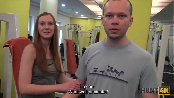 HUNT4K. Buddy earns a lot of cash by selling GF's tight pussy in gym - 2