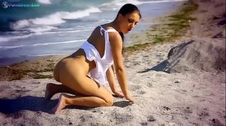 Pictoa Honey Demon thinks erotic thoughts as she walks on the beach Ladyboy