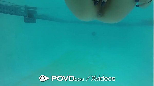 POVD Soaked slanted pussy DRILLED poolside - 1
