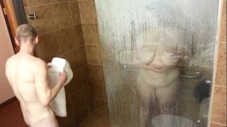 Daring Bbw huge tit wife fucked in the shower 1 Pussy Eating