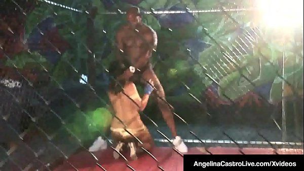 Cuban BBW Angelina Castro Slams BBC In Cage Match! - 2
