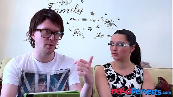 Nerdy gamer sucked skillfully by a cute babe - 2