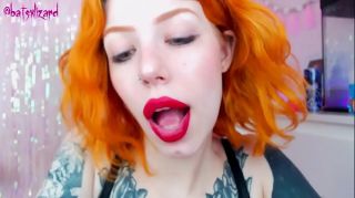 Naija Ginger slut huge cock mouth destroy uglyface ASMR blowjob red lipstick X-Spy