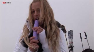 Awesome Eroberlin russian Anna Safina sexy ski pussy open public outdoor blond long hair Classroom