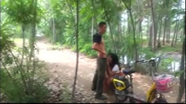 Chinese maid got hard fuck in the forest - 1