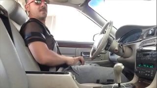China Man caught jerking off in the car Milk