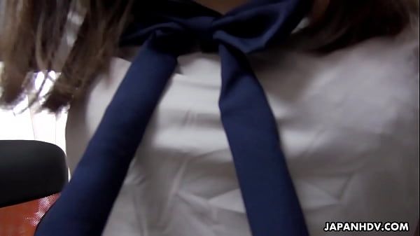 Japanese schoolgirl, Mikoto Mochida is sucking a stranger's cock, uncensored - 1