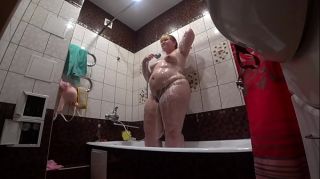 PlanetSuzy Lesbian has installed a hidden camera in the bathroom at his girlfriend. Peeping behind a bbw with a big ass in the shower. Voyeur. BootyFix