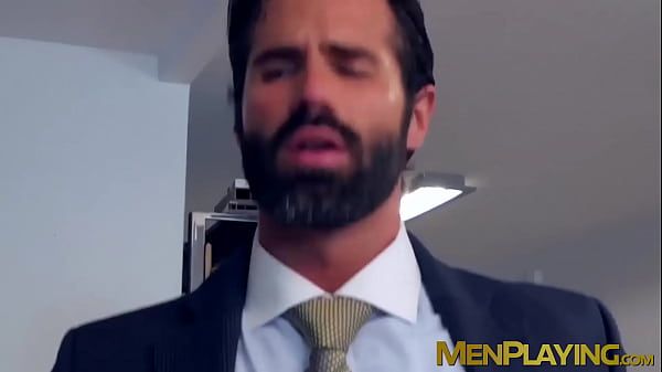 Sexy businessman fucked by slick young partner - 2