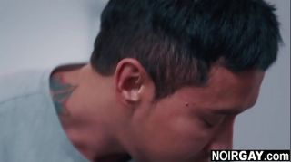 Movie Black gay security fucks the suspect - interracial gay sex Gay Rimming