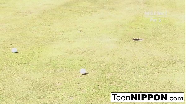 Teen golfer gets her pink pounded on the green! - 2
