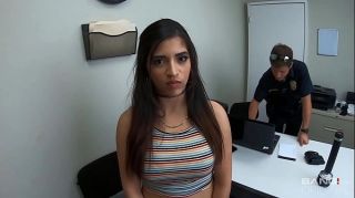 Nipples Screw the Cops - Cuffed Latina Teen Fucks Two Cops...