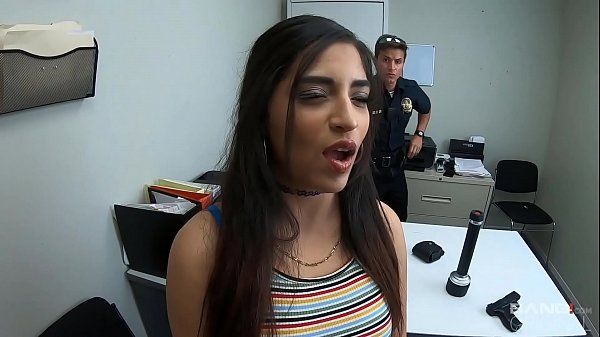Screw the Cops - Cuffed Latina Teen Fucks Two Cops - 2