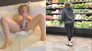 Sara Stone Masturbating Maniac GILF goes grocery shopping Flagra