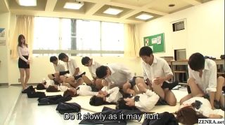 Videos Amadores JAV synchronized schoolgirl missionary sex led by teacher Suruba