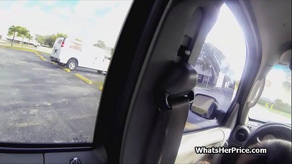 Smutty Teen in glasses blows me in and by the car Tight Pussy Porn - 1
