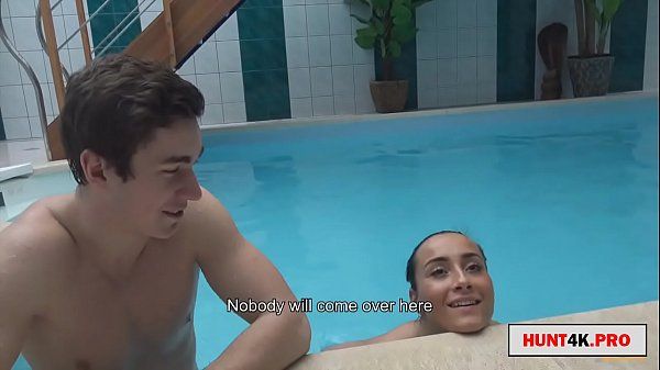 EroticBeauties paying the boyfriend to fuck her girlfriend in the pool SinStreet