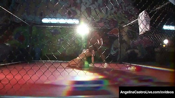 Phat Ass Latina Angelina Castro Dominates BBC In Caged Fight - 1
