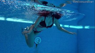 Blackwoman Big tits Sheril goes underwater naked Flirt4free