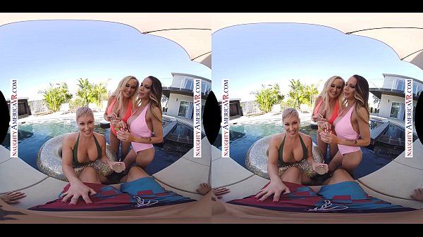Solo Female Naughty America Three hotties bang their friend's son in VR Cum Shot