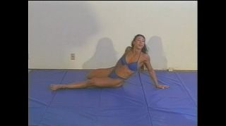 HD21 Mixed Wrestling with Fitness Model Charlene Rink part 1 Masturbando