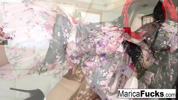Geisha Marica Hase takes on big black cock! - 2