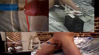 TrannySmuts compil fucking machines inside cock of paul, fast speed videos, 27 videos in 7 min medley with music "sex machine" XVids