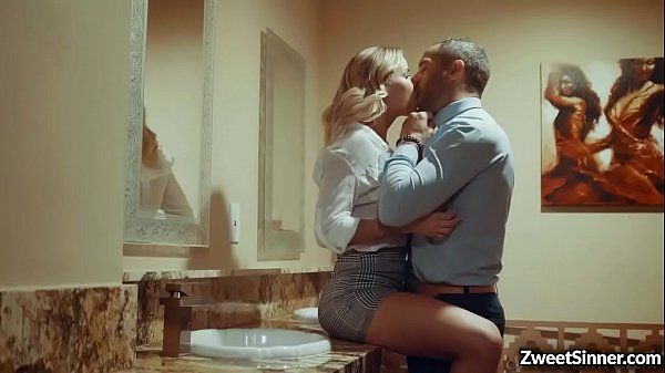FuuKK Lady boss Jessa Rhodes saw her secret lover in a local bar and started an awesome rough sex with him inside the bathroom. YouFuckTube - 1