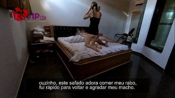 Cristina Almeida com um macho no motel, traindo e humilhando seu marido corno, tudo sem camisinha, o corno lambe sua buceta gozada - Parte 2/2 - 1