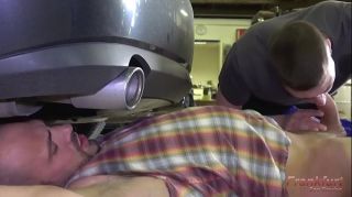 Shy Car Service - Whimp gets a hard ass pounding by hairy bodybuilder. With Thomas Friedl and Rudy Valentino FUQ