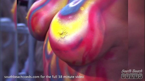 Missionary Position Porn hot girls getting their bare tits painted in public on duval street Sexo Anal