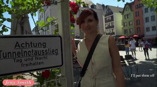 Dominant Public ass flashing by Jeny Smith in Cologne Gay Medic