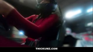 Atm Thickum Brooklyn Gray gags on cock after go kart race Banging