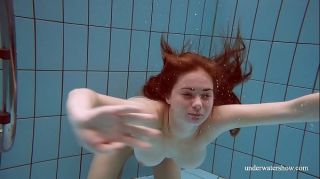 Hot Fucking Brunette with big tits underwater Gets