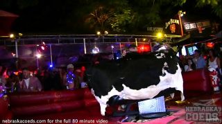 Balls fantasy fest topless bull riding and girls flashing pussy and tits on the street Pussy To Mouth
