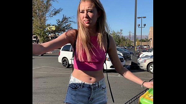 Petite Babe Haley Reed Flashes Tits in Grocery Store then Fucks You (POV) - 1