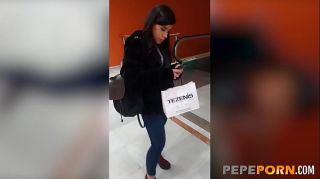 Tugging Maria and her big dicked lover go shopping before HAVING HER ASS WRECKED Thisav
