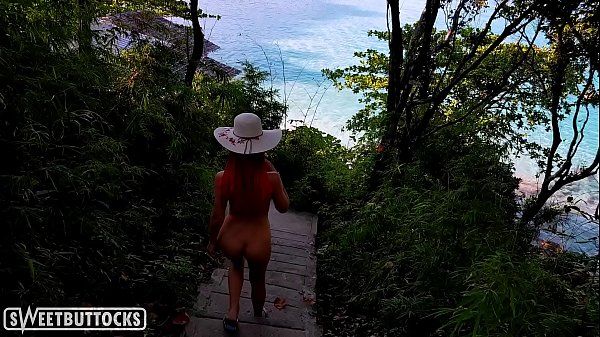 Great Ass Teen Nudes Walks Along the Paths in the Tropics - 1
