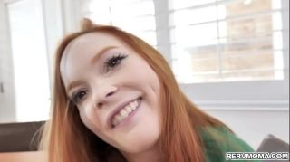 Gay Trimmed Redhead mom Summer Harts whips stepsons dick out and start rubbing and tugging Ride