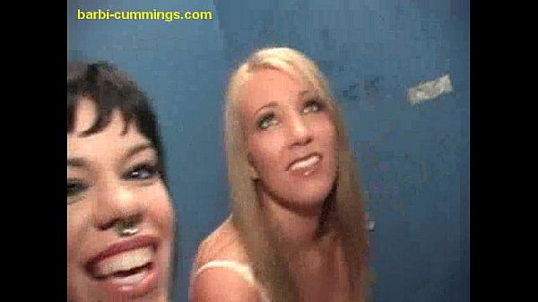 Two White Babes at a Glory Hole - 2