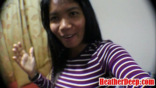 Onlyfans.com/heatherdeep HEATHERDEEP.COM 10 Weeks Pregnant Thai Teen Heather Deep gives blowjob and gets cum in mouth and swallows - 1