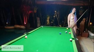 Bangladeshi Two naked shameless sluts play billiards Pigtails