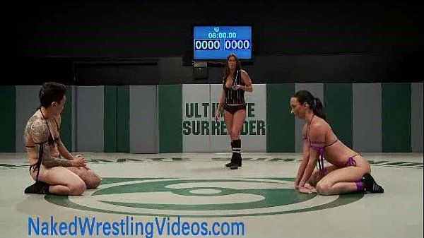 Strong lesbians wrestling oiled bodies - 2