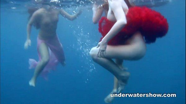 3 girls stripping in the sea - 1