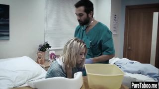 NudeMoon Helpless blonde used by a dirty doctor with huge thing Cliti
